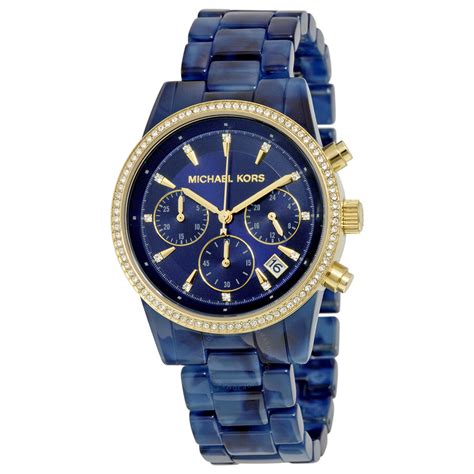 michael kors watches blue and silver|mini dial designer watch gold.